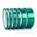 Powder Coating Silicone Adhesive Green PET Polyester tape